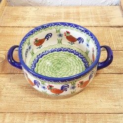 Manufaktura •ポーランド陶器 • ラウンドキャセロール φ15cm Z157-P320