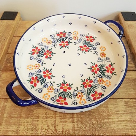 ポーリッシュポタリー MANUFAKTURA ラウンドキャセロール・大φ24cm Z140-MS02