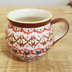 ポーランド陶器 BOLESLAWIEC ﾎﾟｰﾗﾝﾄﾞﾏｸﾞｶｯﾌﾟ0.22L GU912-DU161