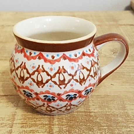 ポーランド陶器 BOLESLAWIEC ﾎﾟｰﾗﾝﾄﾞﾏｸﾞｶｯﾌﾟ0.22L GU912-DU161