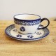 ポーランド陶器 BOLESLAWIEC カップ ＆ ソーサー 0.22L GU883-224A