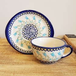 ポーランド陶器 MANUFAKTURA カップ ＆ ソーサー 0.22L F58-IZ3