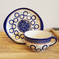 ポーランド陶器 MANUFAKTURA カップ ＆ ソーサー 0.22L F58-P178