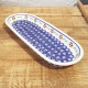 ポーランド陶器 BOLESLAWIEC オーバルロングプレート28.3cm GU928-864