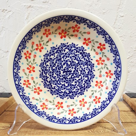 ポーリッシュポタリー BOLESLAWIEC スープ・パスタ皿 φ22.5cm GU1002-964