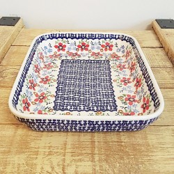 ポーランド陶器 • MANUFAKTURA • スクエアグラタンL 25cm P103-MM01