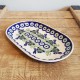 ポーランド陶器•MANUFAKTURA•オーバルトレイ24cm P97-P324