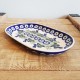 ポーランド陶器•MANUFAKTURA•オーバルトレイ24cm P97-P324