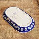ポーランド陶器•MANUFAKTURA•オーバルトレイ24cm P97-P324