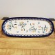 ポーランド陶器 • BOLESLAWIEC • オーバルロングプレート28.3cm GU928-DU202