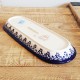 ポーランド陶器 • BOLESLAWIEC • オーバルロングプレート28.3cm GU928-882A