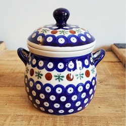 ポーリッシュポタリー Boleslawiec フタ付容器 0.35L GU846-41