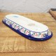 ポーリッシュポタリー BOLESLAWIEC オーバルロングプレート28cm GU928-1197A