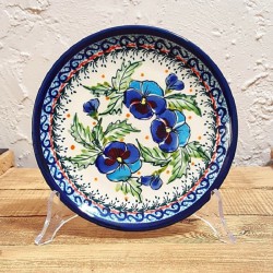 ポーリッシュポタリー BOLESLAWIEC 平皿φ16cm GU818-ART277