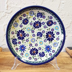 ポーリッシュポタリー BOLESLAWIEC 平皿φ19.5cm GU814-DU126