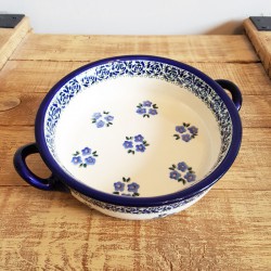 ポーリッシュポタリー BOLESLAWIEC ラウンドキャセロール 小φ15cm GU1454-224A