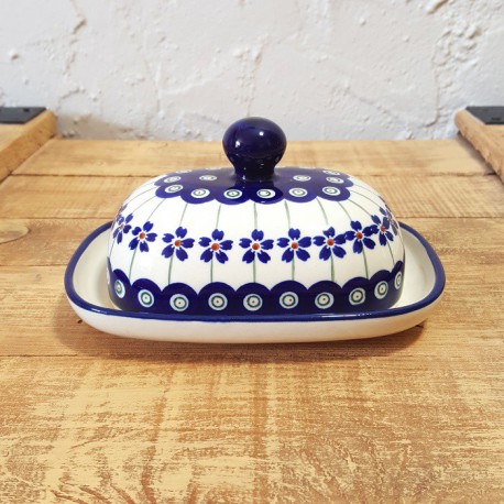 ポーリッシュポタリー BOLESLAWIEC バター＆チーズケース GU1393-166A