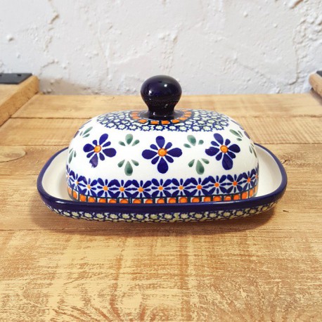 ポーリッシュポタリー BOLESLAWIEC は バターディッシュ GU1393-DU60