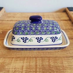 ポーランド陶器  MANUFAKTURA フタ付容器 M74-MCP