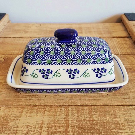 ポーランド陶器  MANUFAKTURA フタ付容器 M74-MCP