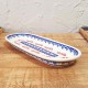 ポーリッシュポタリー BOLESLAWIEC オーバルロングプレート28cm GU928-1122