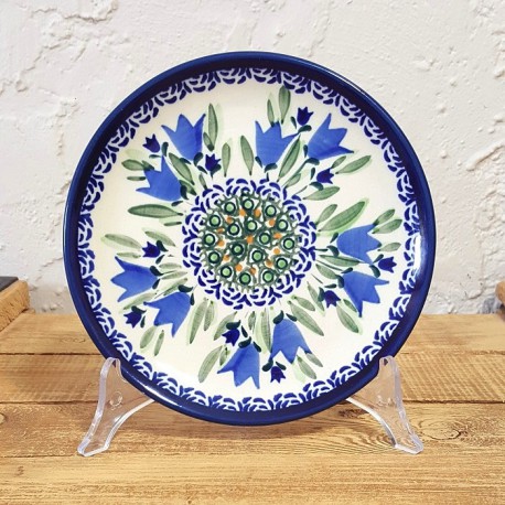 ポーリッシュポタリー BOLESLAWIEC 平皿φ16cm GU818-ART160