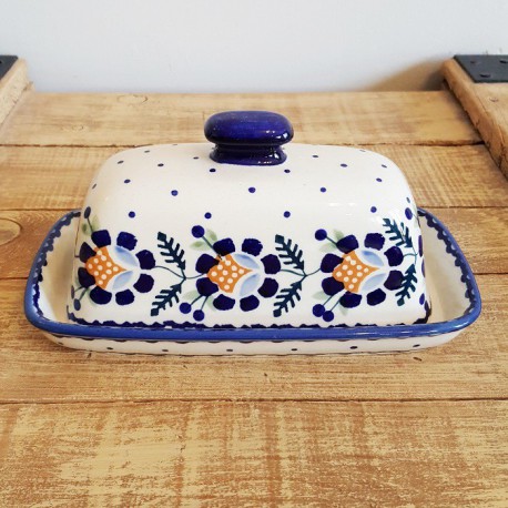 ポーリッシュポタリー MANUFAKTURA バターディッシュ M74-RU