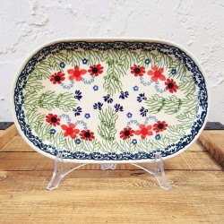 ポーリッシュポタリー MANUFAKTURA オーバルトレイ24cm P97-WB01