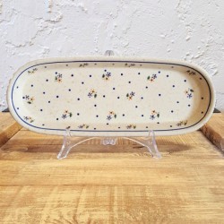 ポーリッシュポタリー BOLESLAWIEC オーバルロングプレート28cm GU928-111