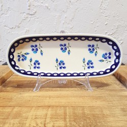 ポーリッシュポタリー BOLESLAWIEC オーバルロングプレート28cm GU928-890