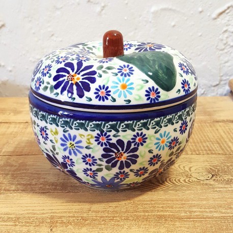 ポーリッシュポタリー BOLESLAWIEC りんごポット 12.0cm GU1425-DU126