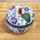 ポーリッシュポタリー BOLESLAWIEC りんごポット 12.0cm GU1425-DU126