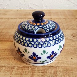 ポーリッシュポタリー BOLESLAWIEC シュガーポット φ9,0cm GU729-DU60