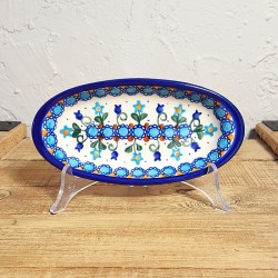 ポーリッシュポタリー VENA オーバル小皿 L 18cm V113-U006