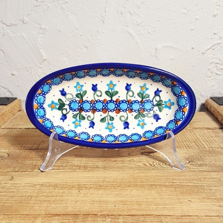 ポーリッシュポタリー VENA オーバル小皿 L 18cm V113-U006