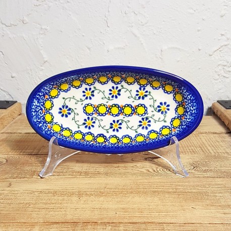 ポーリッシュポタリー VENA オーバル小皿 L 18cm V113-U113