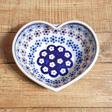 ポーリッシュポタリー Manufaktura ハートボウル M188-EO37