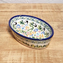 ポーリッシュポタリー BOLESLAWIEC グラタン皿 16cm GU703-DU182