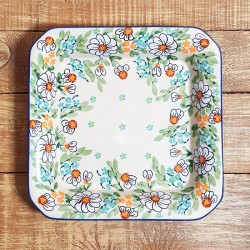 ポーリッシュポタリー MANUFAKTURA スクエアプレート・大 20cm S90-TAB3