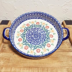 ポーリッシュポタリー MANUFAKTURA ラウンドキャセロール・大φ24cm Z140-JS14