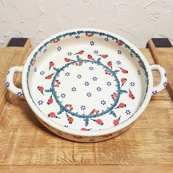 ポーリッシュポタリー MANUFAKTURA ラウンドキャセロール・大φ24cm Z140-GILE