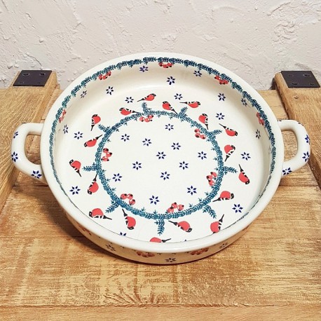 ポーリッシュポタリー MANUFAKTURA ラウンドキャセロール・大φ24cm Z140-GILE