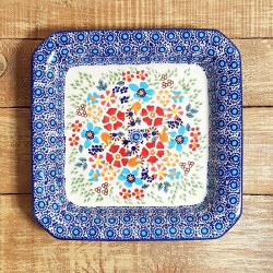 ポーリッシュポタリー MANUFAKTURA スクエアプレート・大 20cm S90-DDS