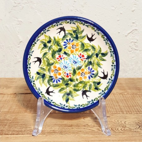 ポーリッシュポタリー BOLESLAWIEC 平皿プレートXSφ11.6cm GU703-DU182