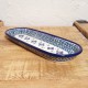 ポーリッシュポタリー BOLESLAWIEC オーバルロングプレート28.5cm GU928-DU60