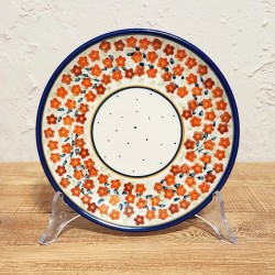 ポーリッシュポタリー BOLESLAWIEC 平皿φ16cm GU818-DU52