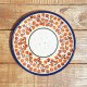 ポーリッシュポタリー BOLESLAWIEC 平皿φ16cm GU818-DU52