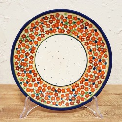 ポーリッシュポタリー BOLESLAWIEC 平皿φ19.5cm GU814-DU52